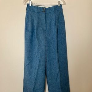 J Crew Collection Wool Wide Leg Women’s High Waisted Trouser Pants 2